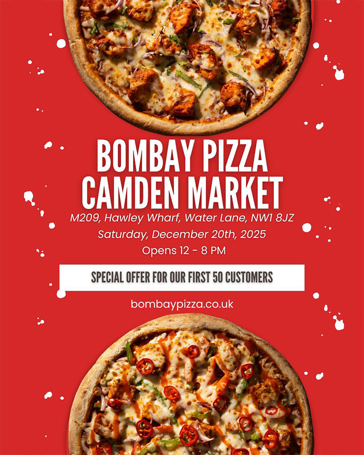 Bombay Pizza launching in Camden Market